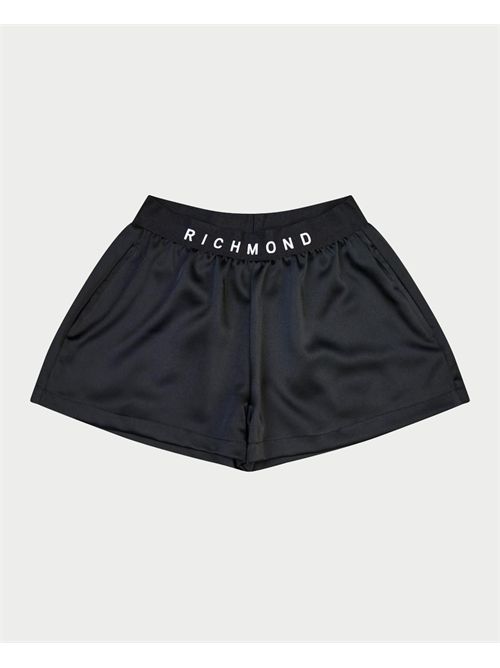 Shorts nero Richmond in tessuto per bambine JOHN RICHMOND | RGP25208SHBLACK
